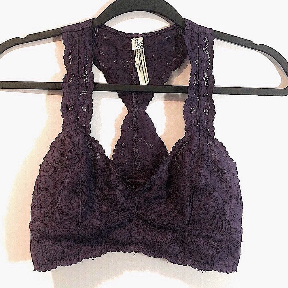 Free people purple lace bralette